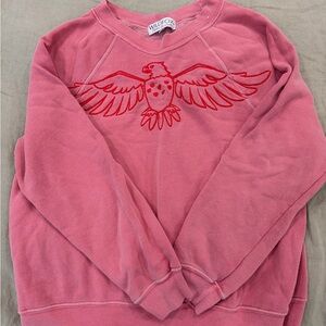 Wildfox Pink Eagle Graphic Women's Sweater